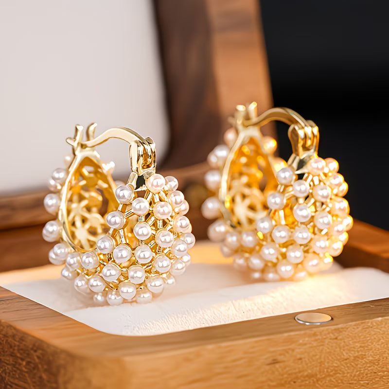 Massive Perlen-Creolen