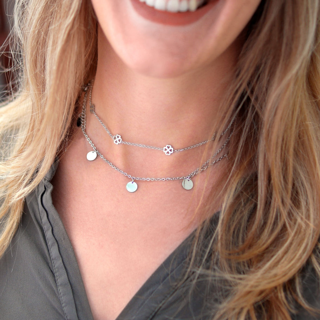 BonnyBliss Kette Kleeblatt Silber