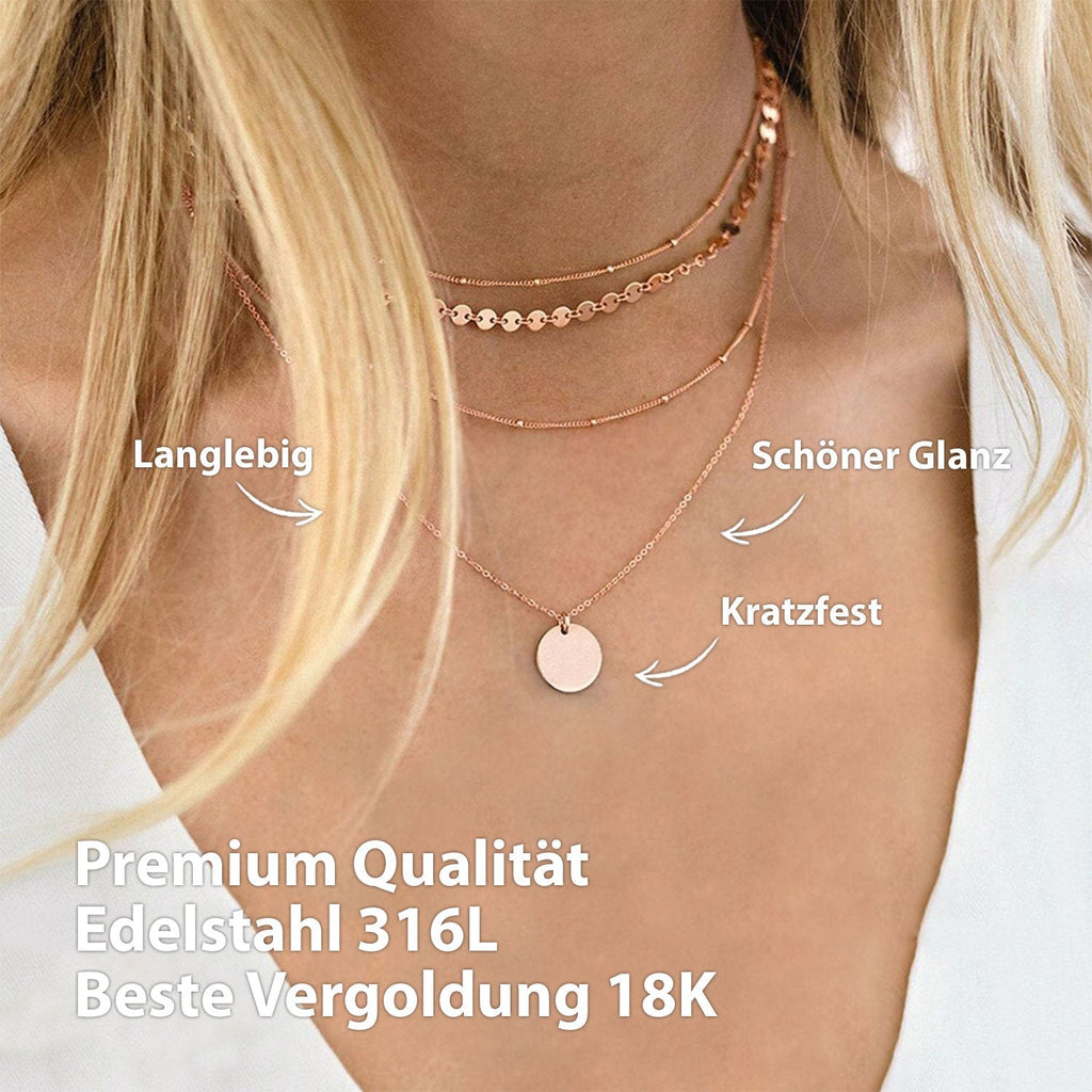 BonnyBoho Halsketten Set Rose