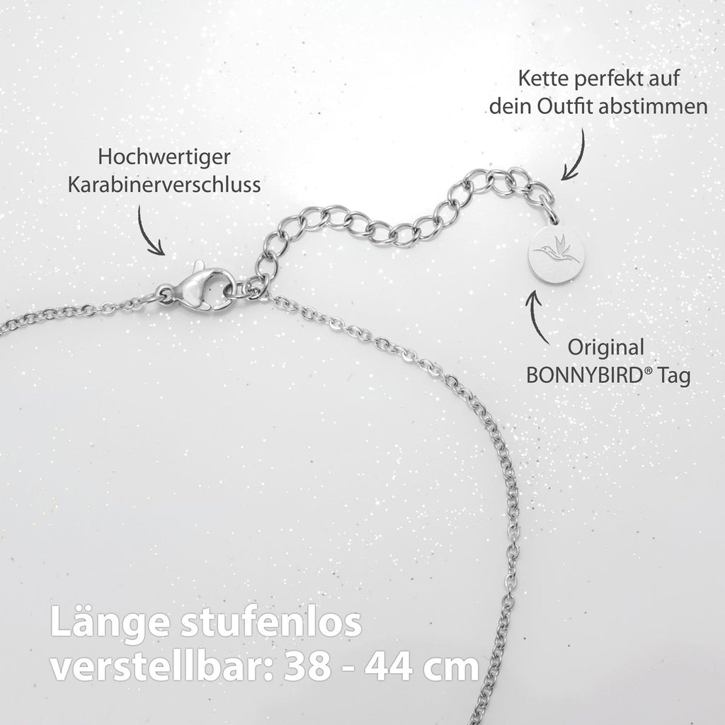 BonnyCoin Kette mit Plättchen Silber
