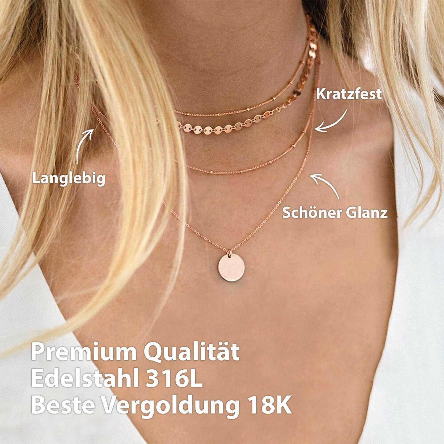 BonnyDot Kette Rose