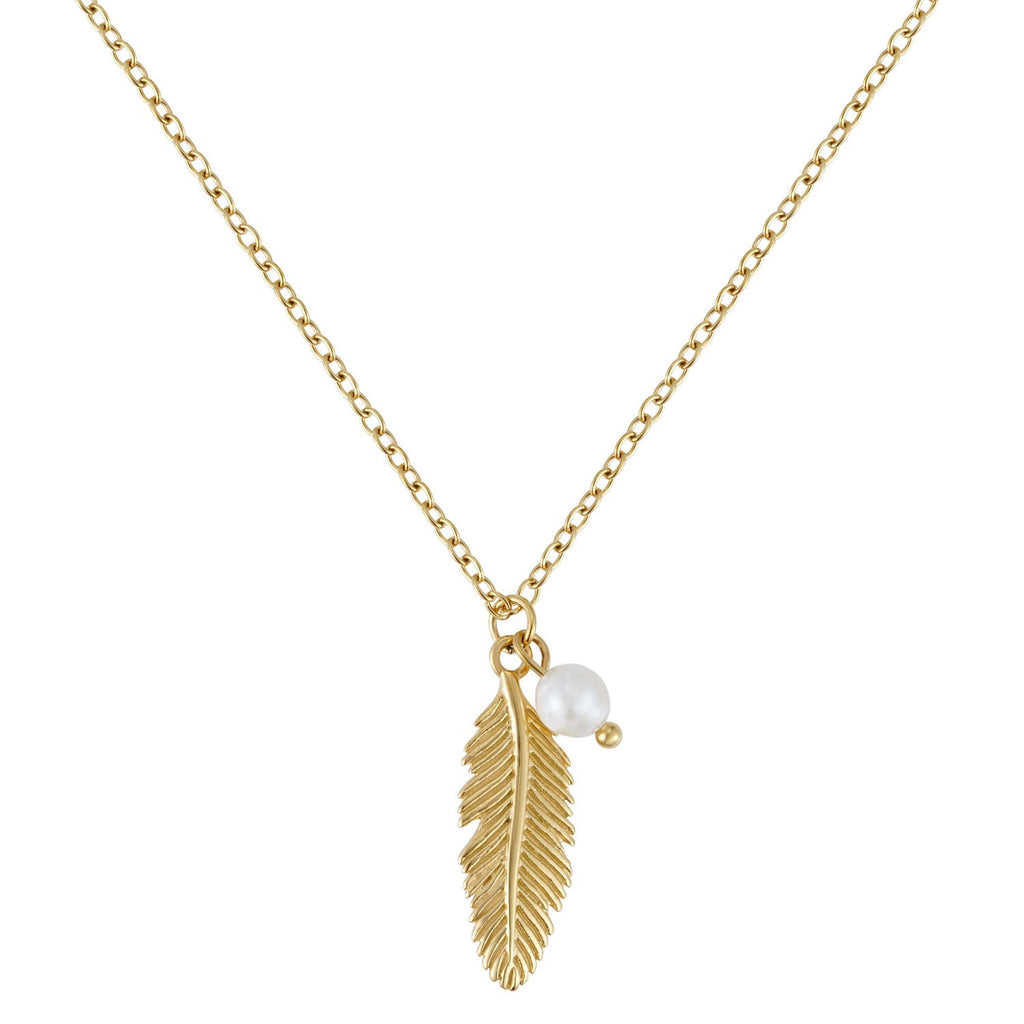 BonnyFeather Feder Kette Gold