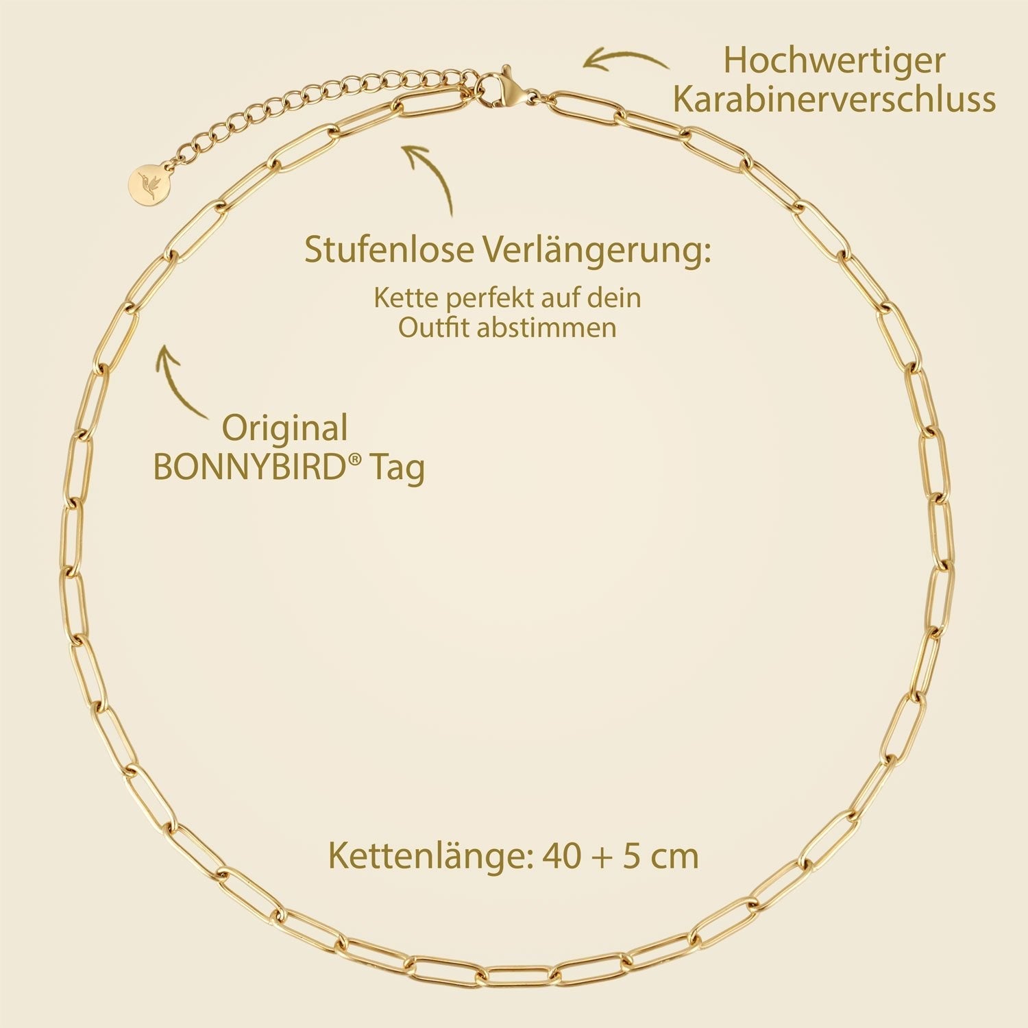 BonnyLink Gliederkette Gold