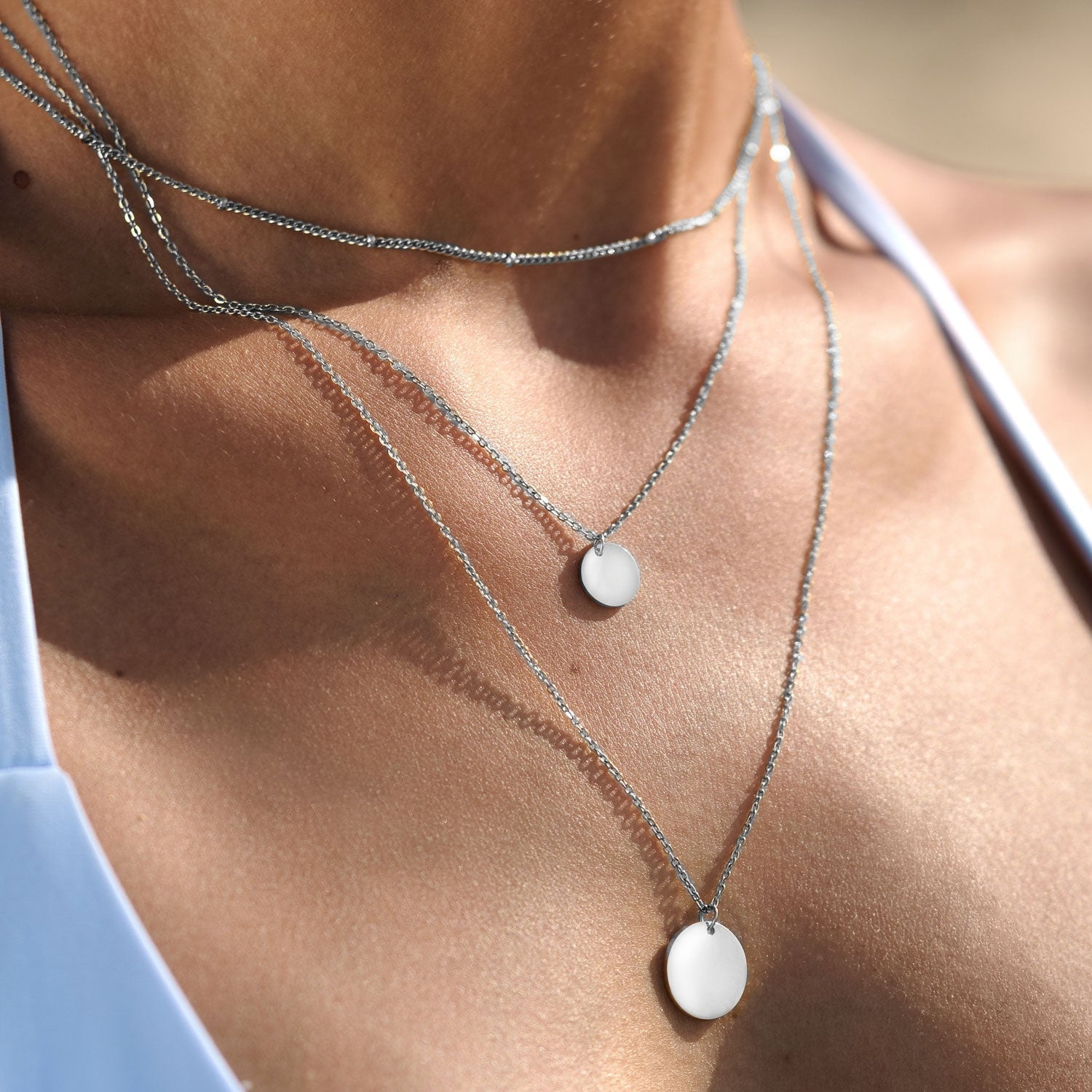 BonnySydney Halsketten Set Silber