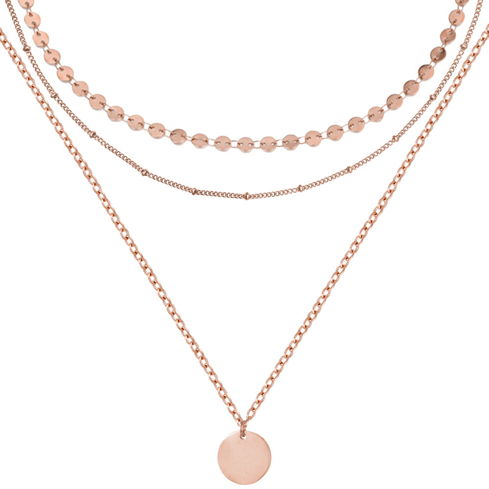 Bundle: BonnyBoho + BonnyDots Halsketten Set Roségold