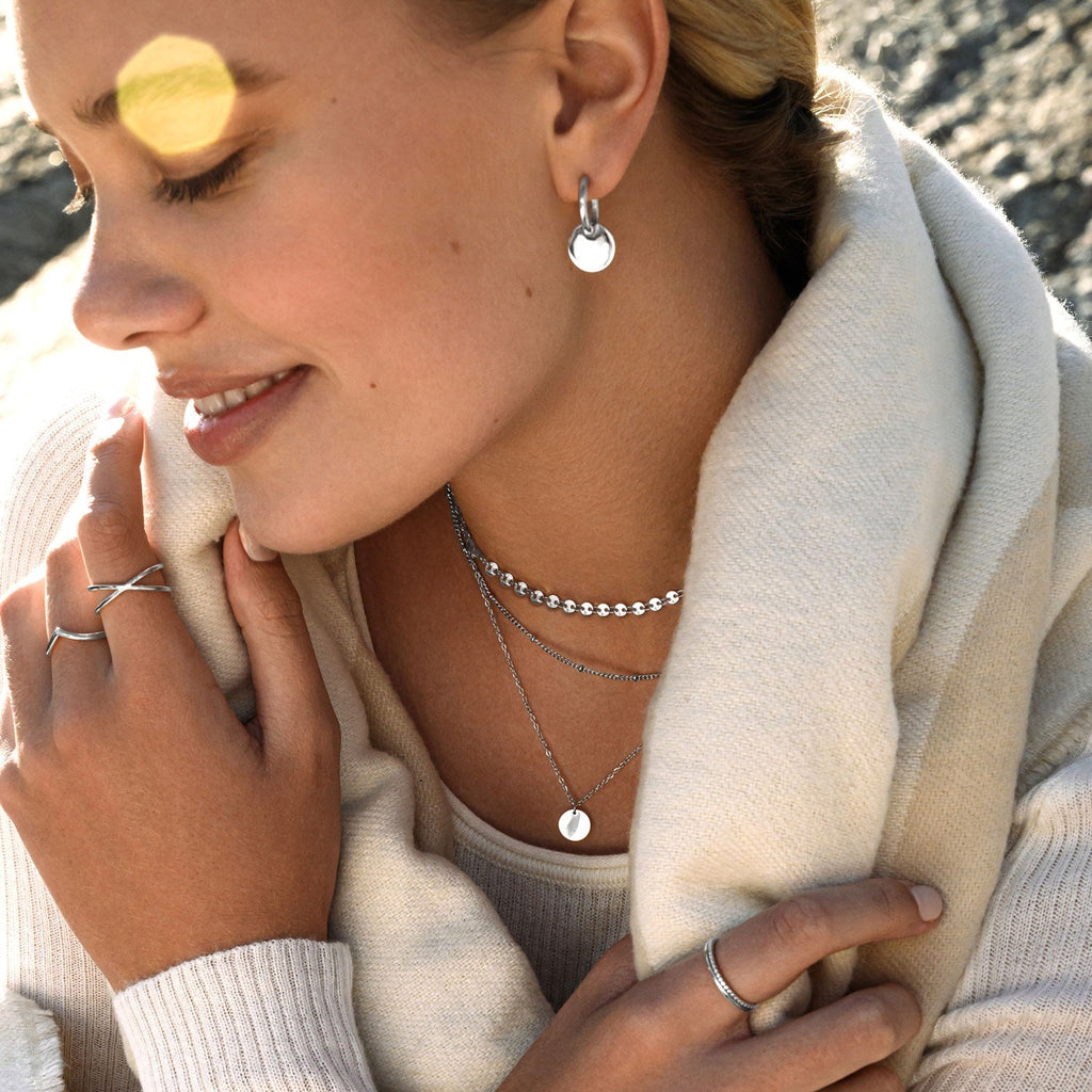 Bundle: BonnyBoho + BonnyDots Halsketten Set Silber