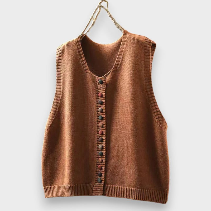 Maja™ | Elegante Strickjacke mit Knöpfen