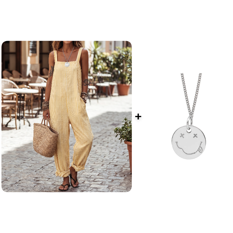 Marena™ | Luftiger Streifen-Jumpsuit