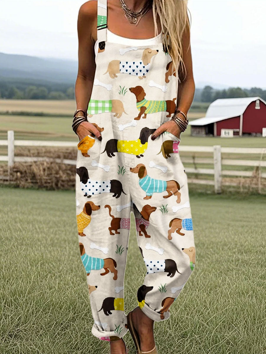 Grace  | Giocoso Jumpsuit con Stampa di Cani