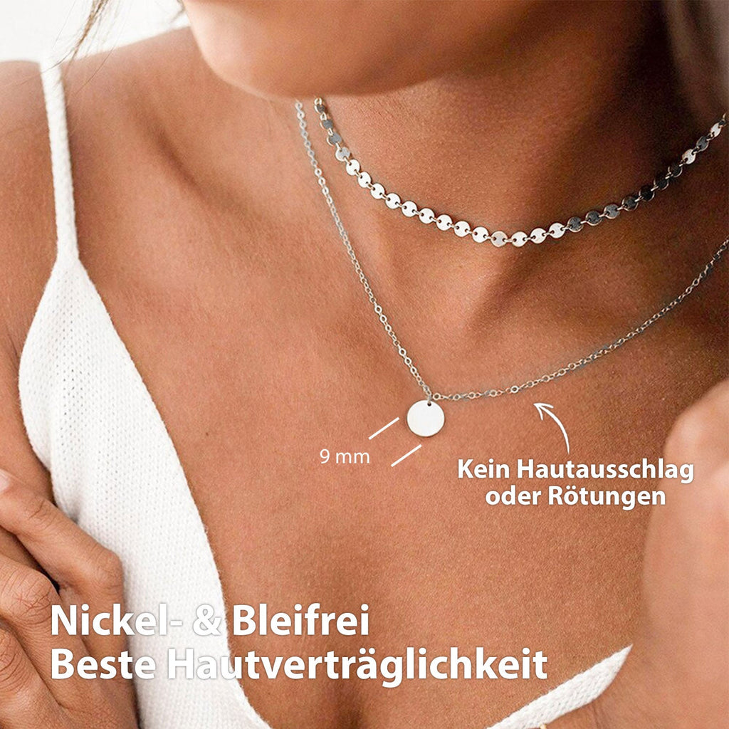 Bundle: BonnyBoho + BonnyDots Halsketten Set Silber