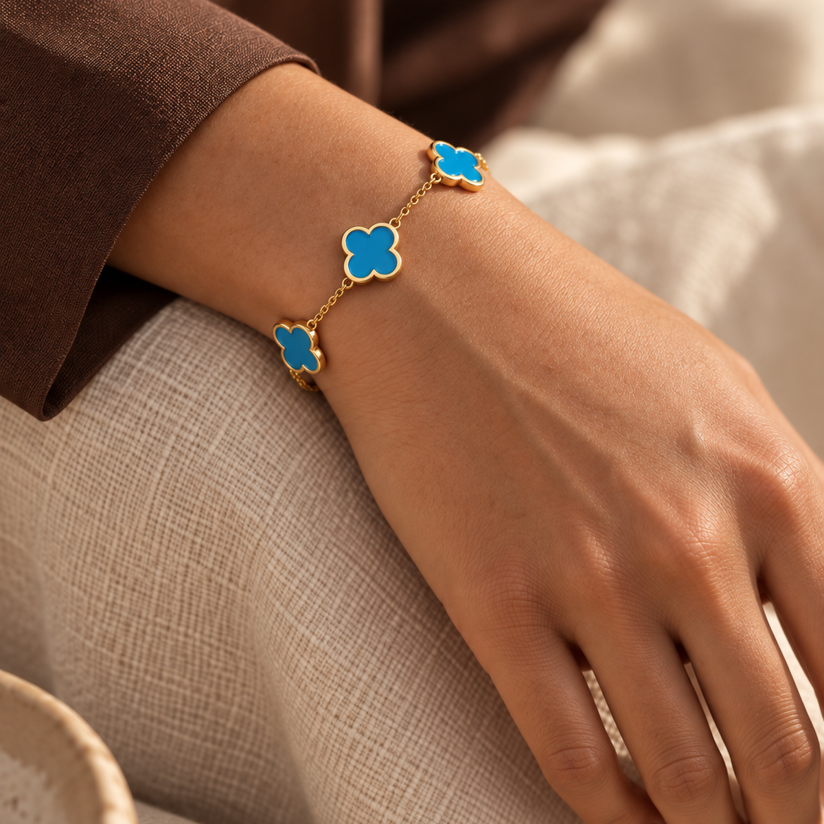 Zaralina™ - Elegantes Armband mit Kleeblatt-Motiv