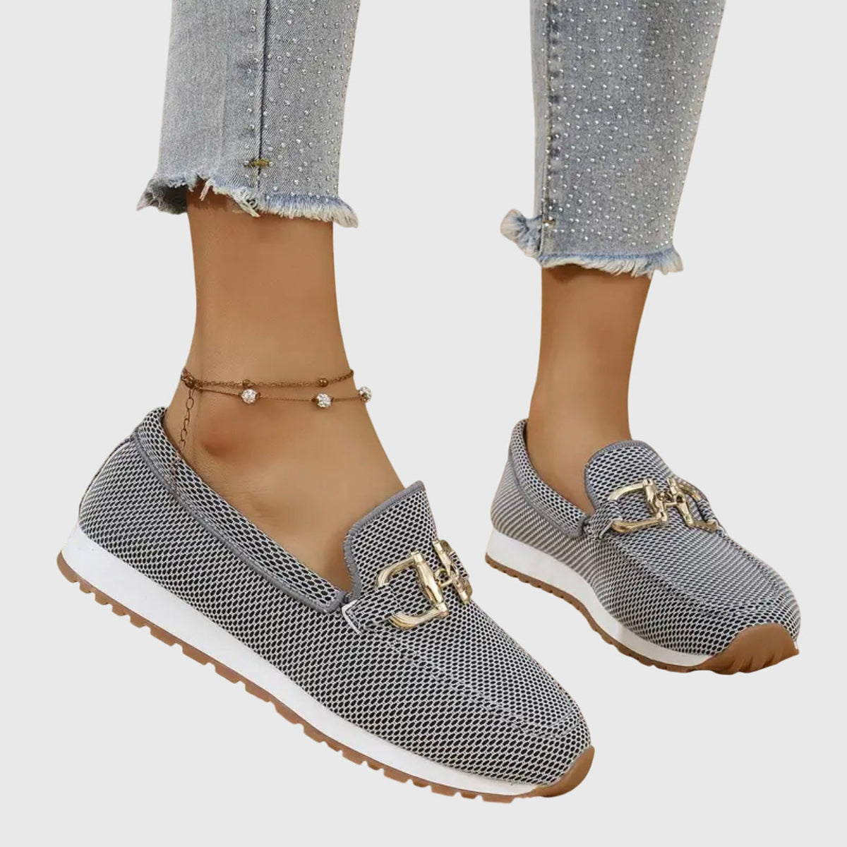 Lysandra™ - Bequeme Halbschuhe mit goldenen Akzenten