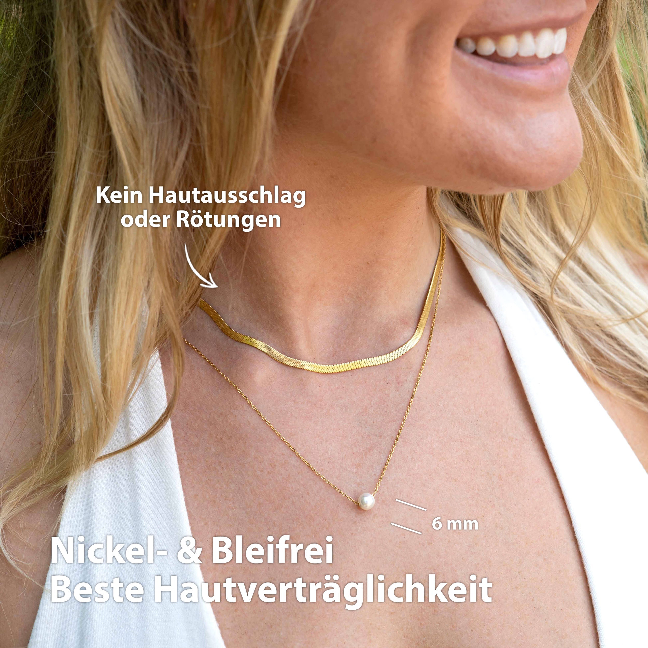 BonnyPearl Kette mit Perle Gold