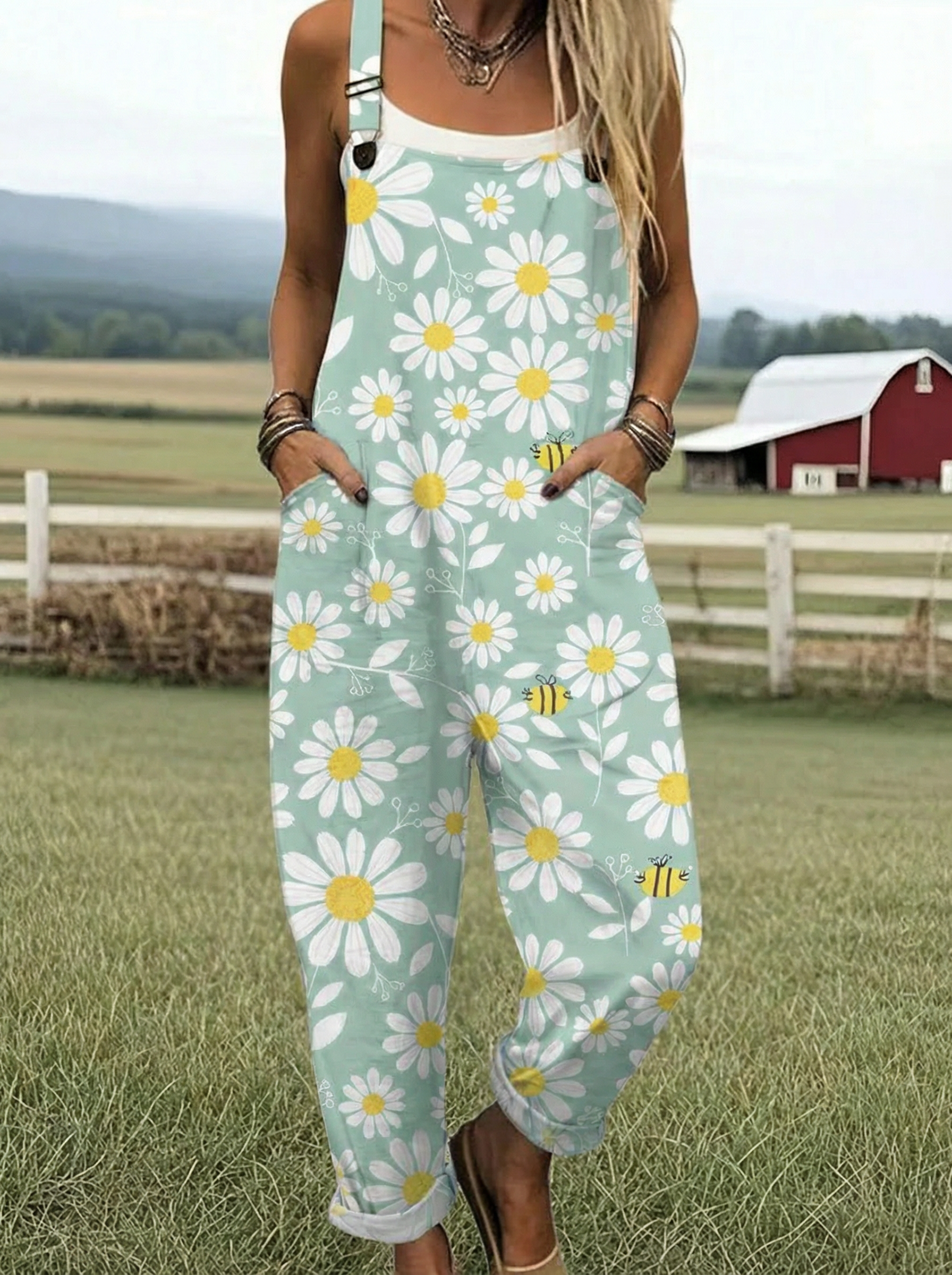 LS™ | Salopette Relaxed Fit con Stampa