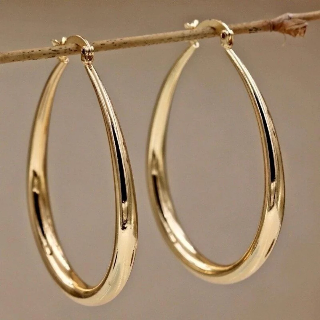 Exquisite Vintage-Goldohrringe