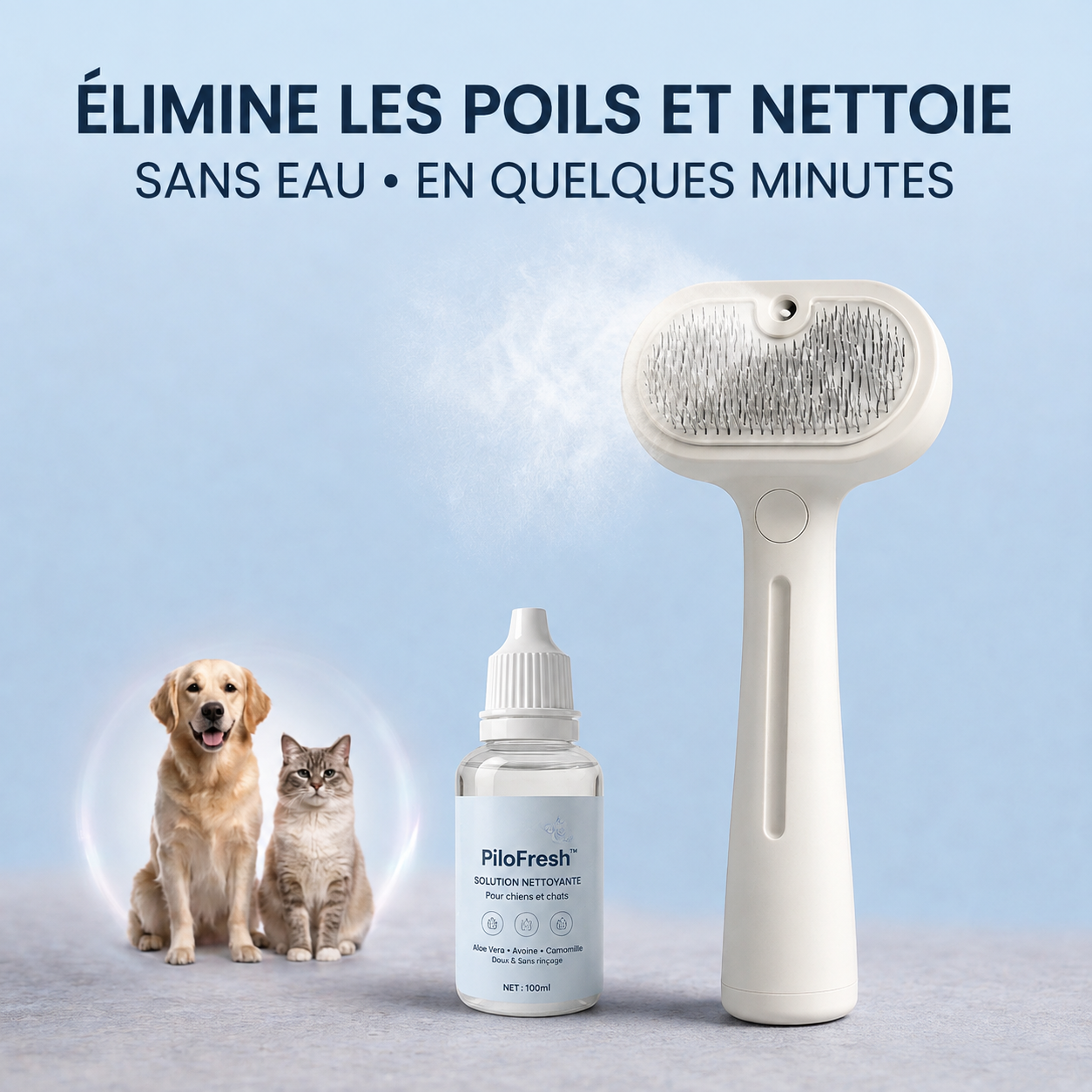 PiloFresh™ | Brosse Nettoyante & Anti-Poils