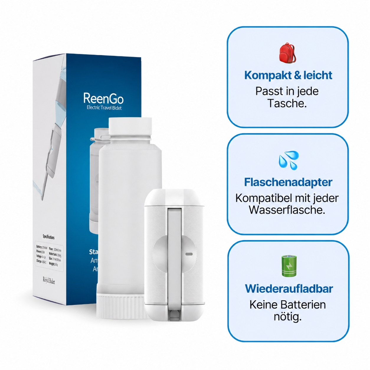 Reen Go – Tragbares Bidet
