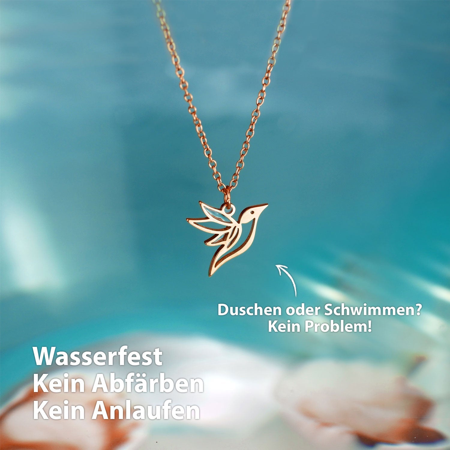 BonnyColibri Kette Kolibri Roségold