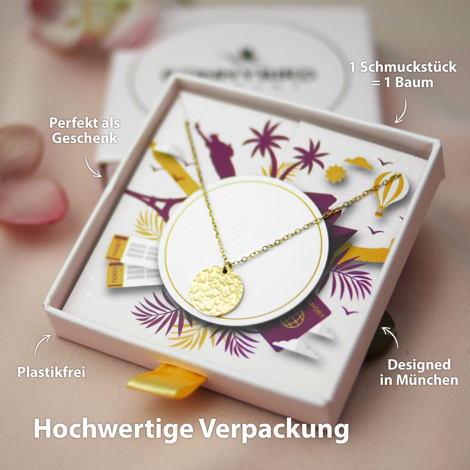 BonnyMoonbase Kette mit Platte Gold