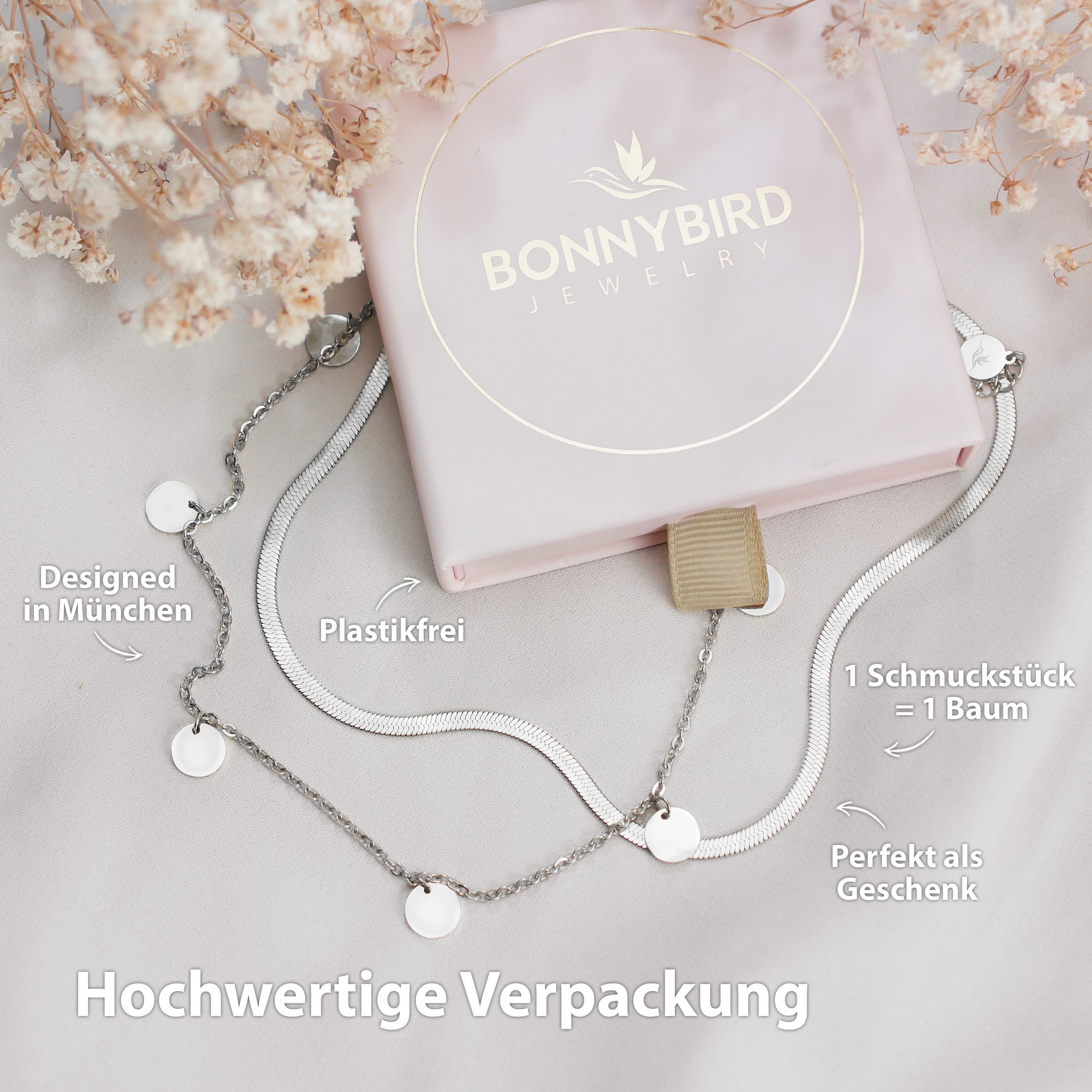 BonnySnake Schlangenkette Silber