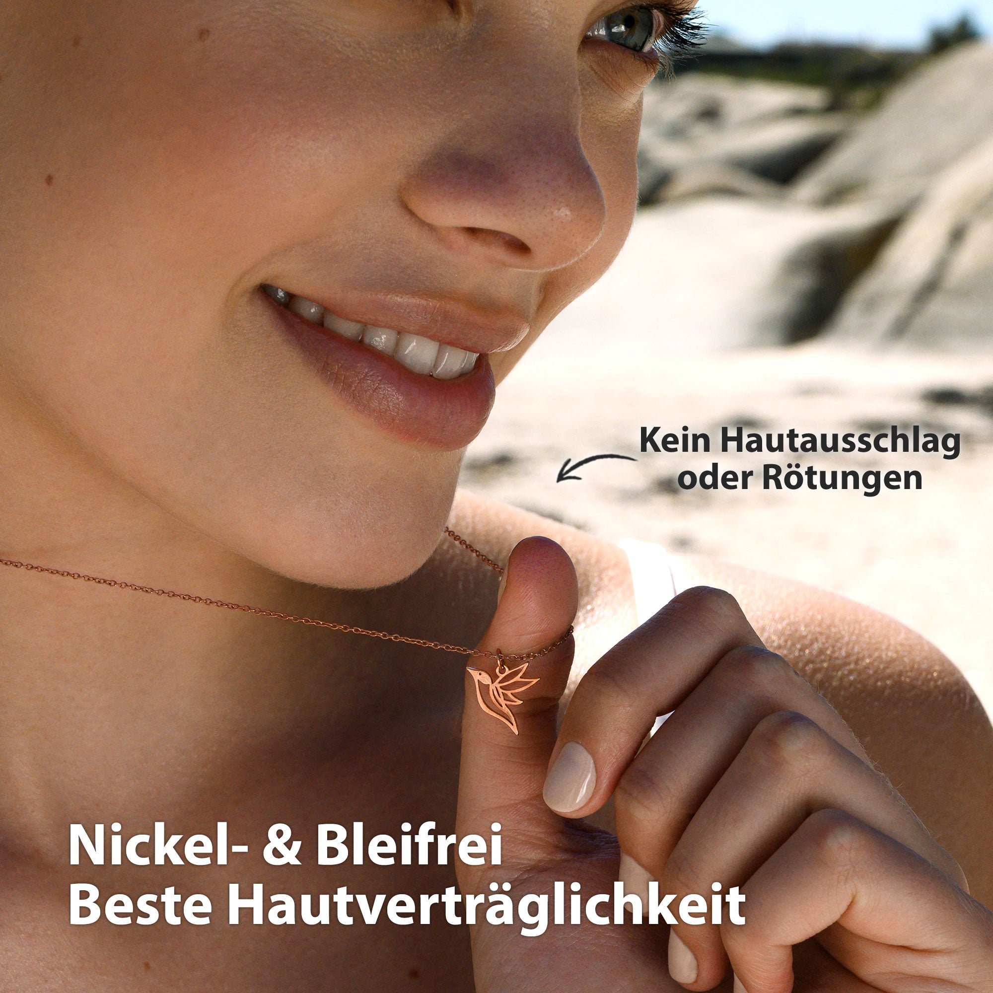 BonnyColibri Kette Kolibri Roségold