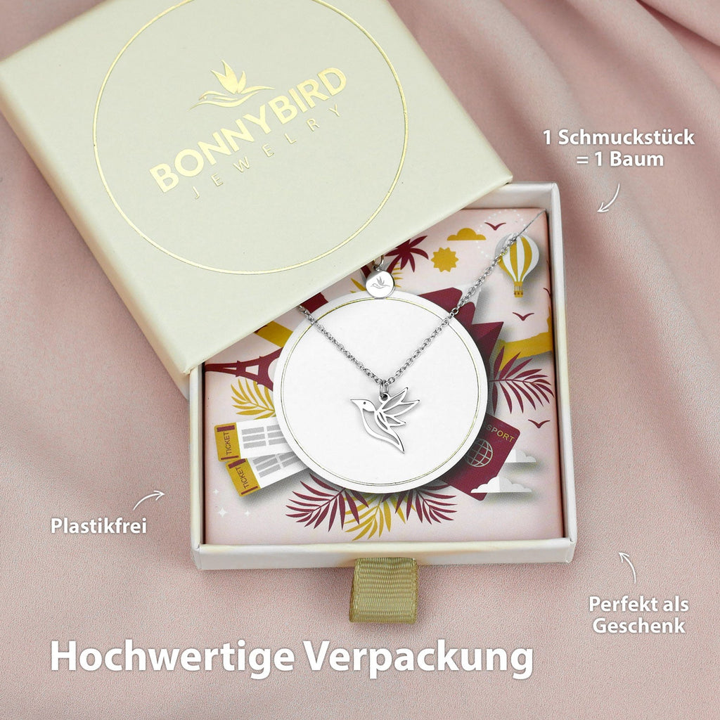 BonnyColibri Kette Kolibri Silber