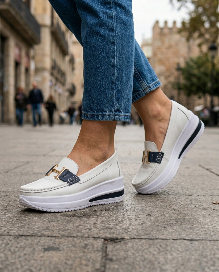 Lunette™ - Elegante Halbschuhe mit Plateau