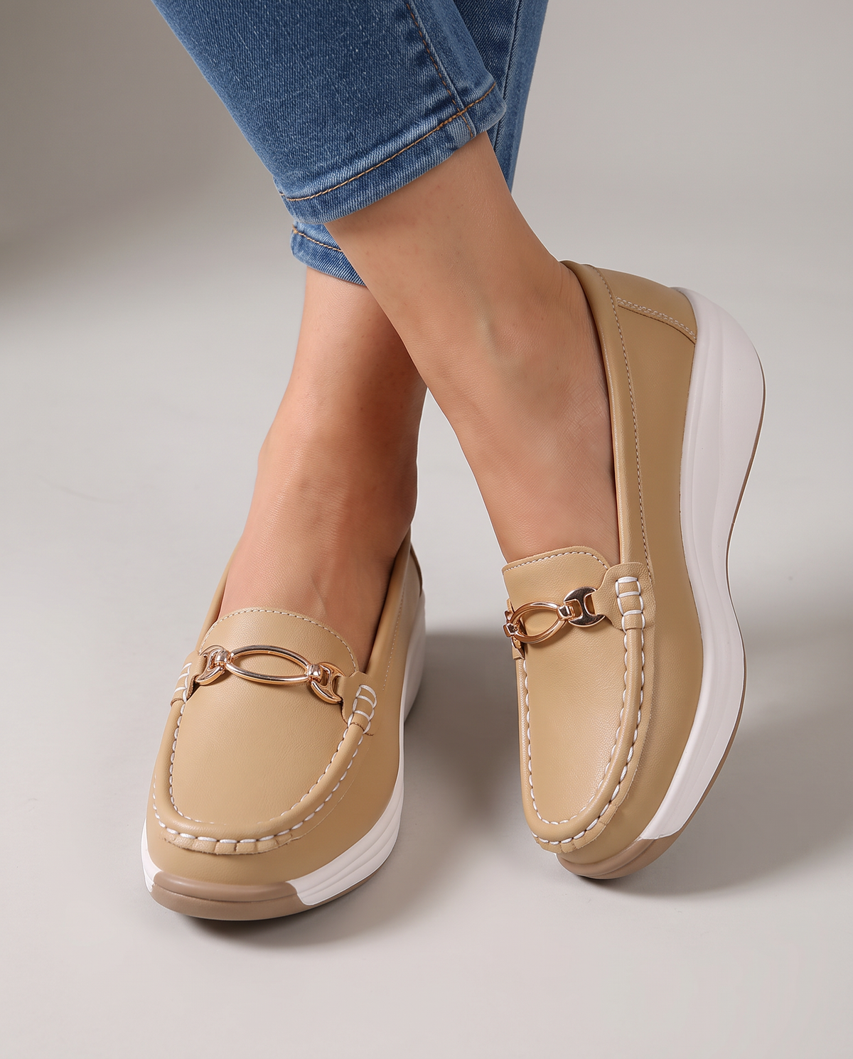 Ornellaine™ - Bequeme Halbschuhe mit Mors-Detail