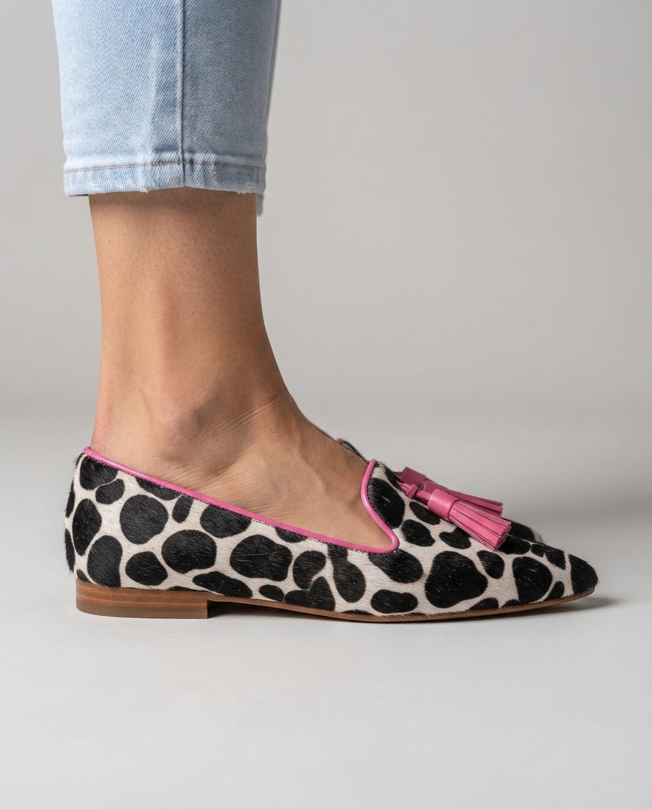Ginevra™ - Elegante Halbschuhe mit rosa Quasten