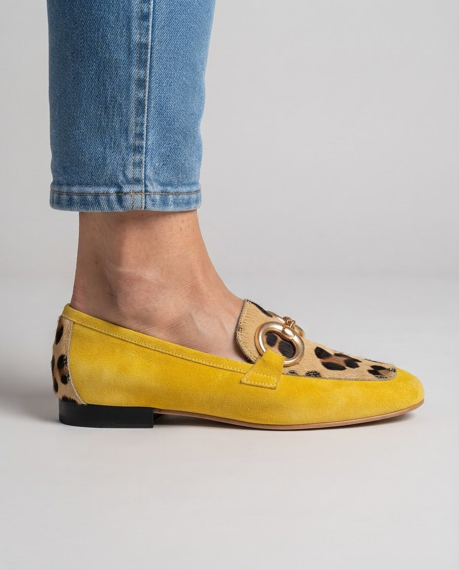 Lunetta™ - Elegante Halbschuhe mit tierischem Muster