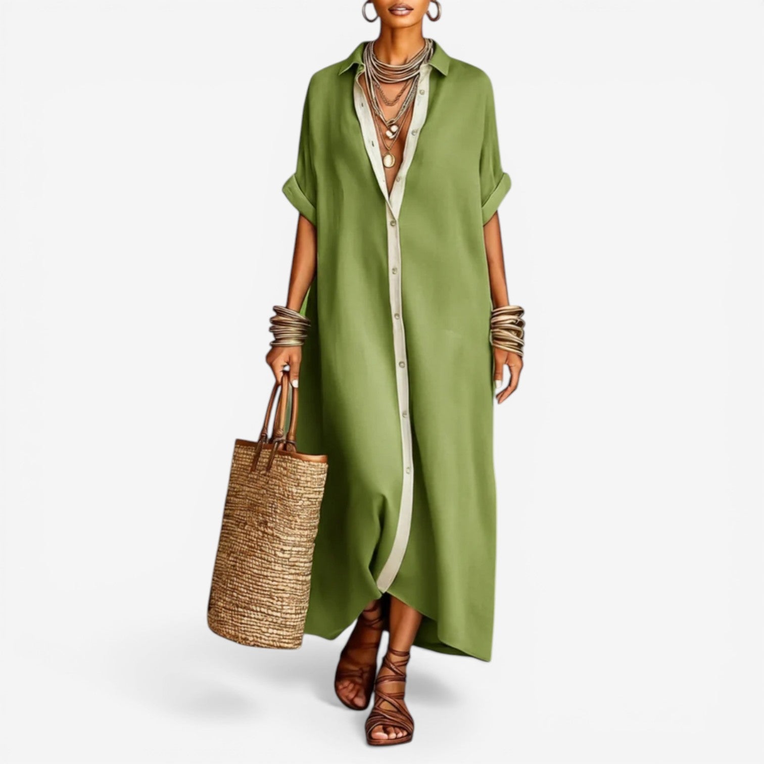 Alicia™ Hemd Kleid