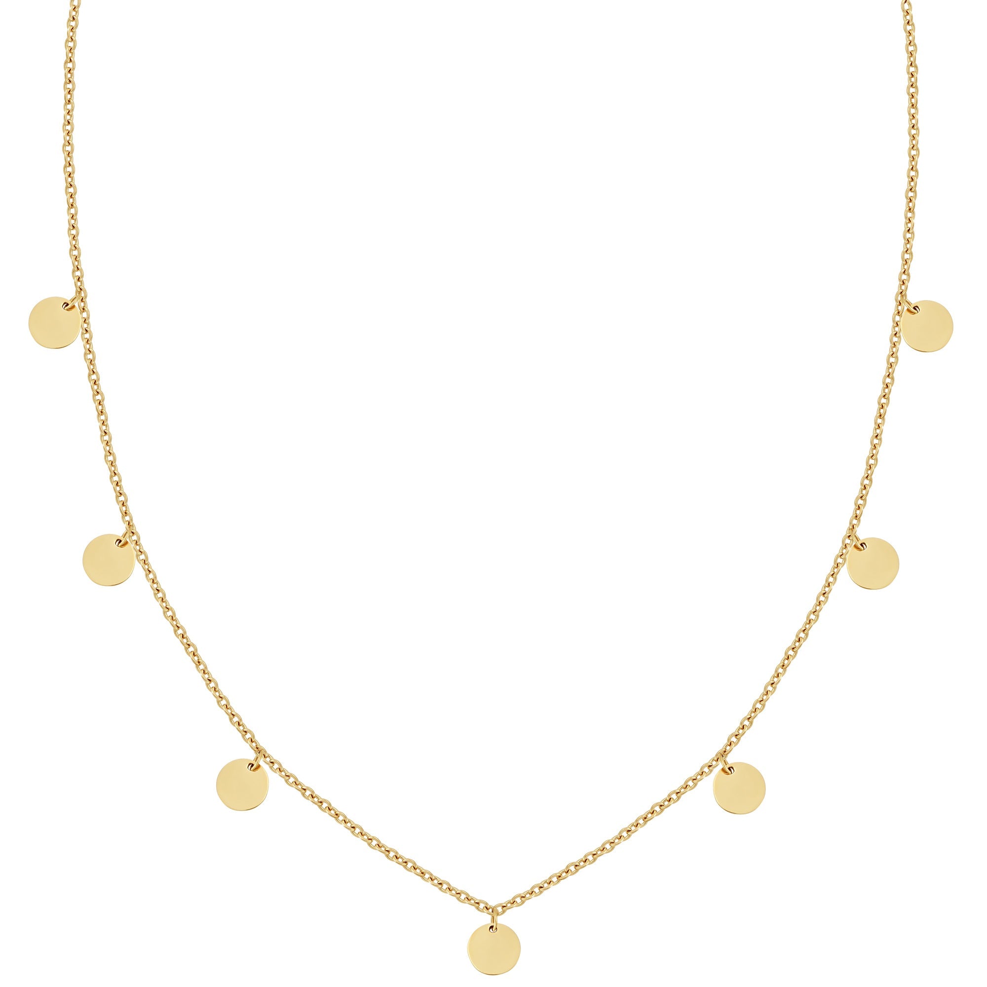 BonnyCoin Kette mit Plättchen Gold