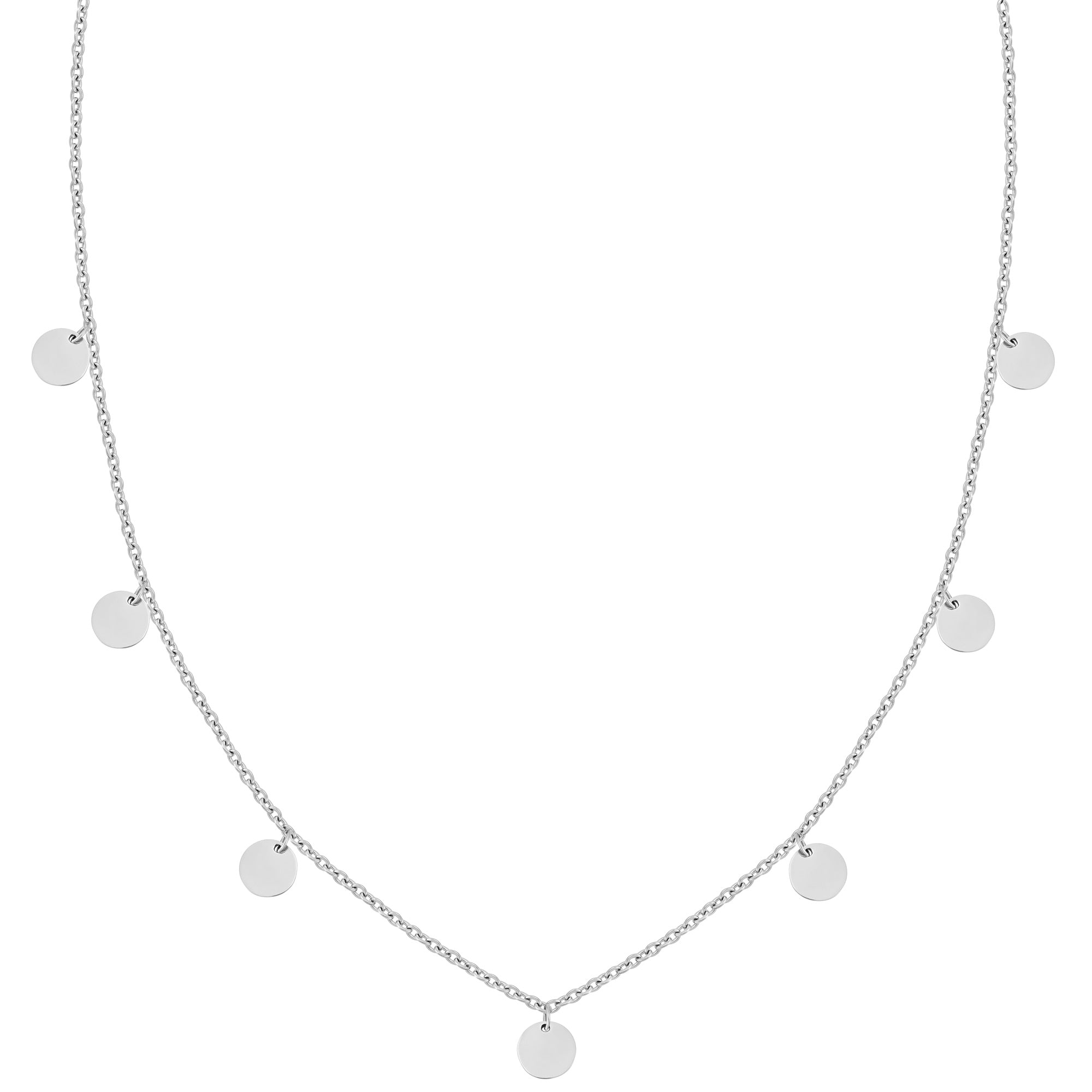 BonnyCoin Kette mit Plättchen Silber