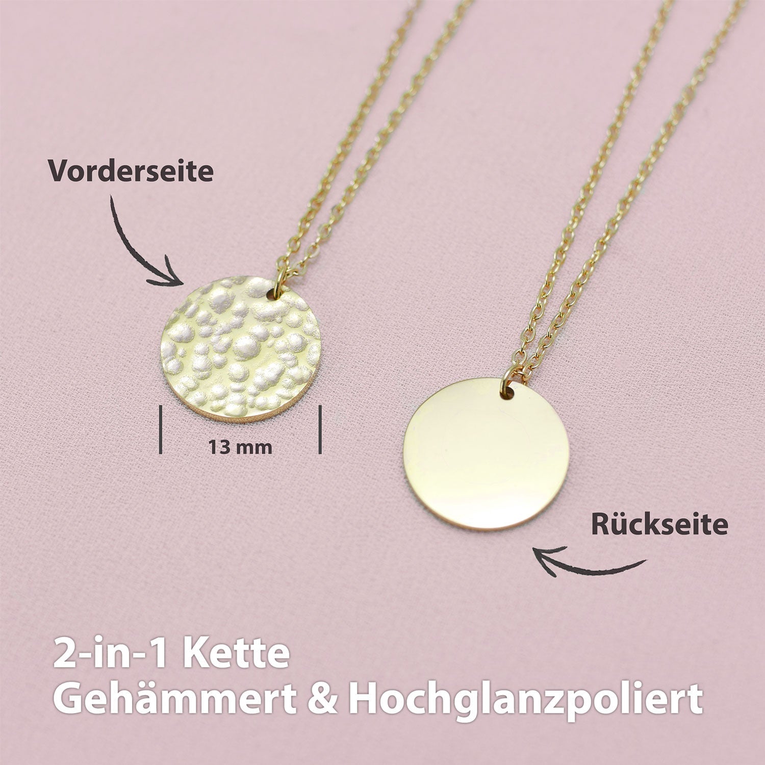 BonnyMoonbase Kette mit Platte Gold