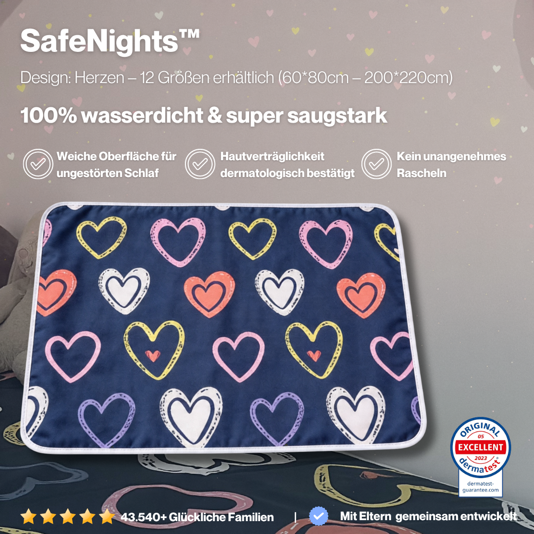TrockenNacht™ | Wasserdichte & saugfähige Bettauflage