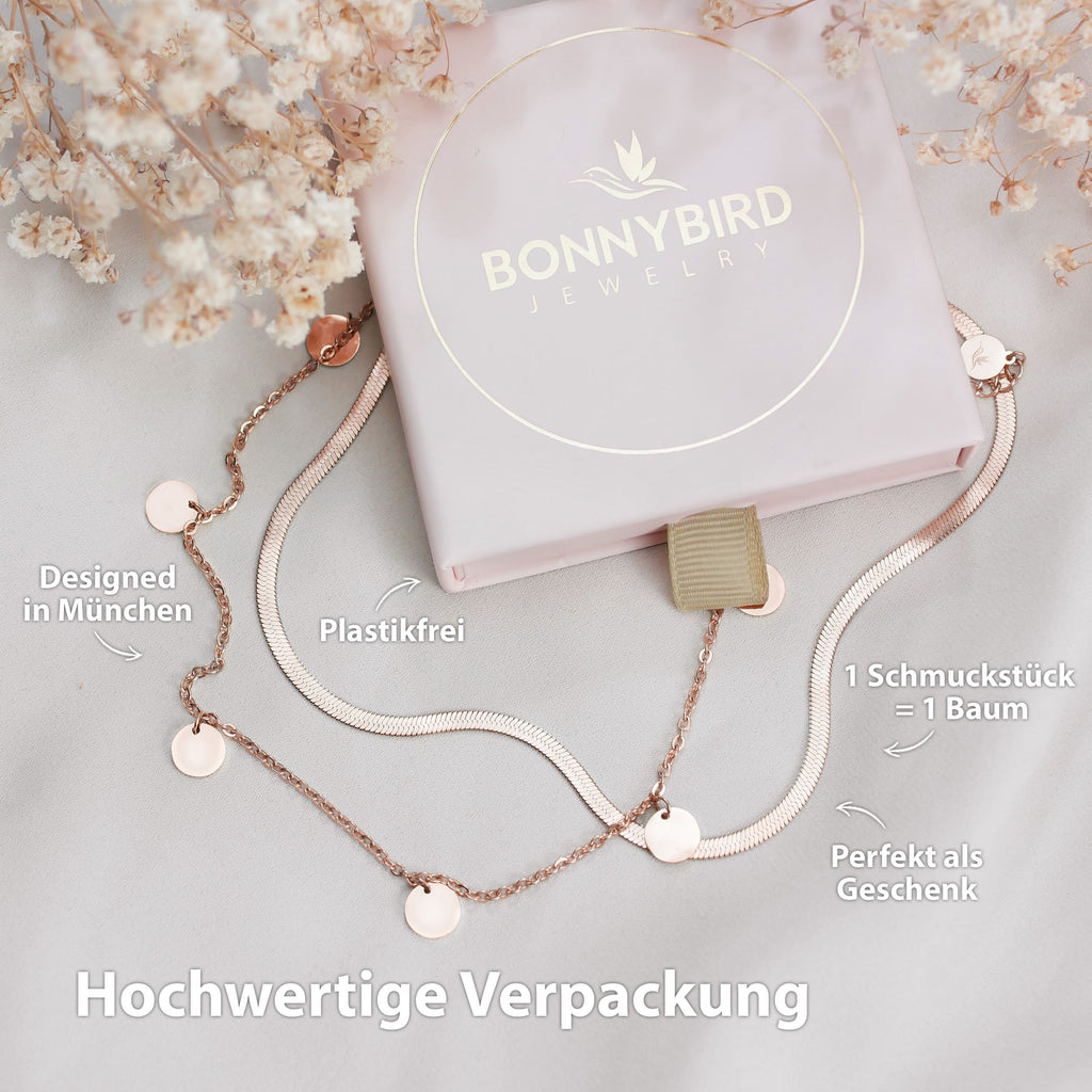 BonnySnake Schlangenkette Rose