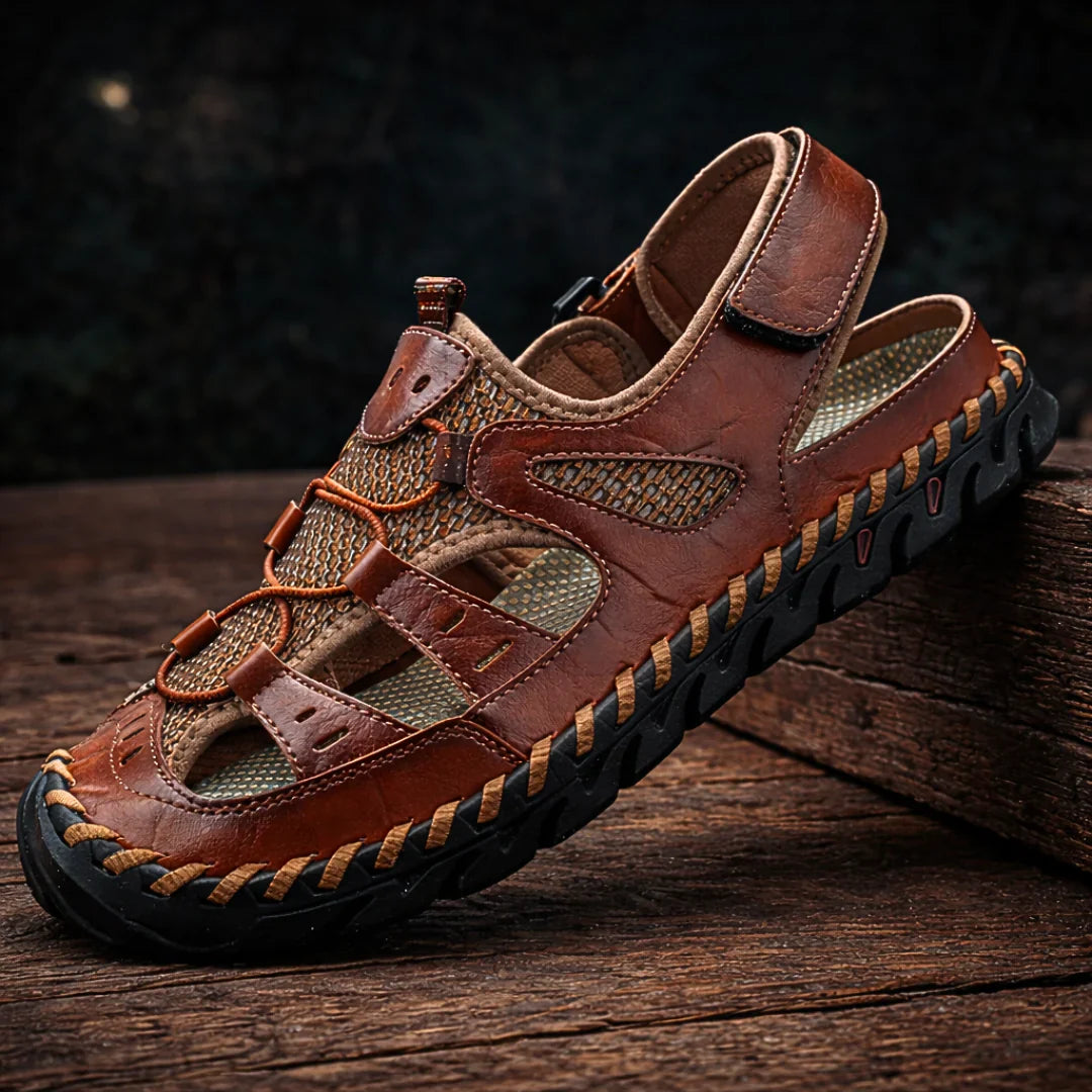 Steinsee | Komfort-Ledersandalen