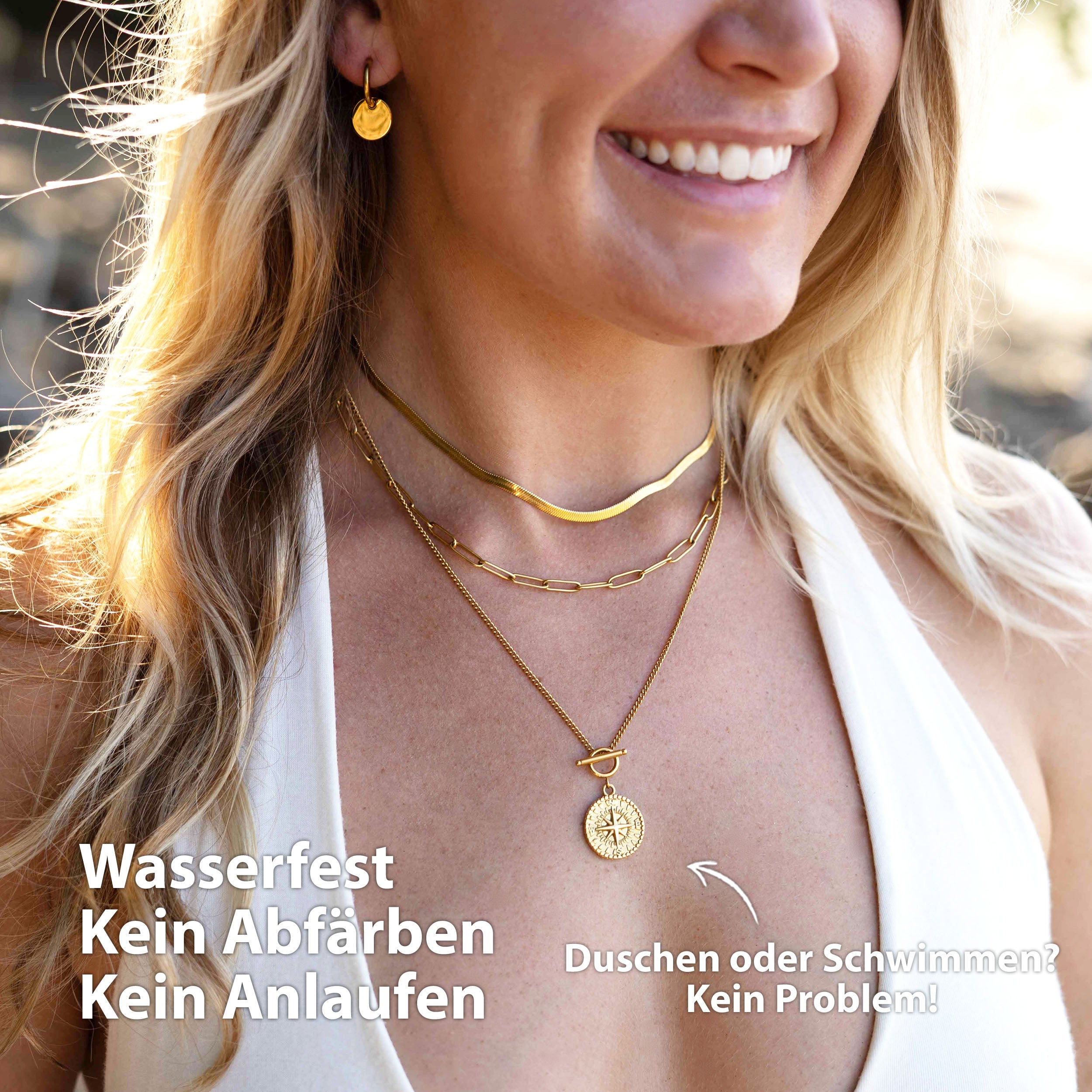 BonnySnake Schlangenkette Gold