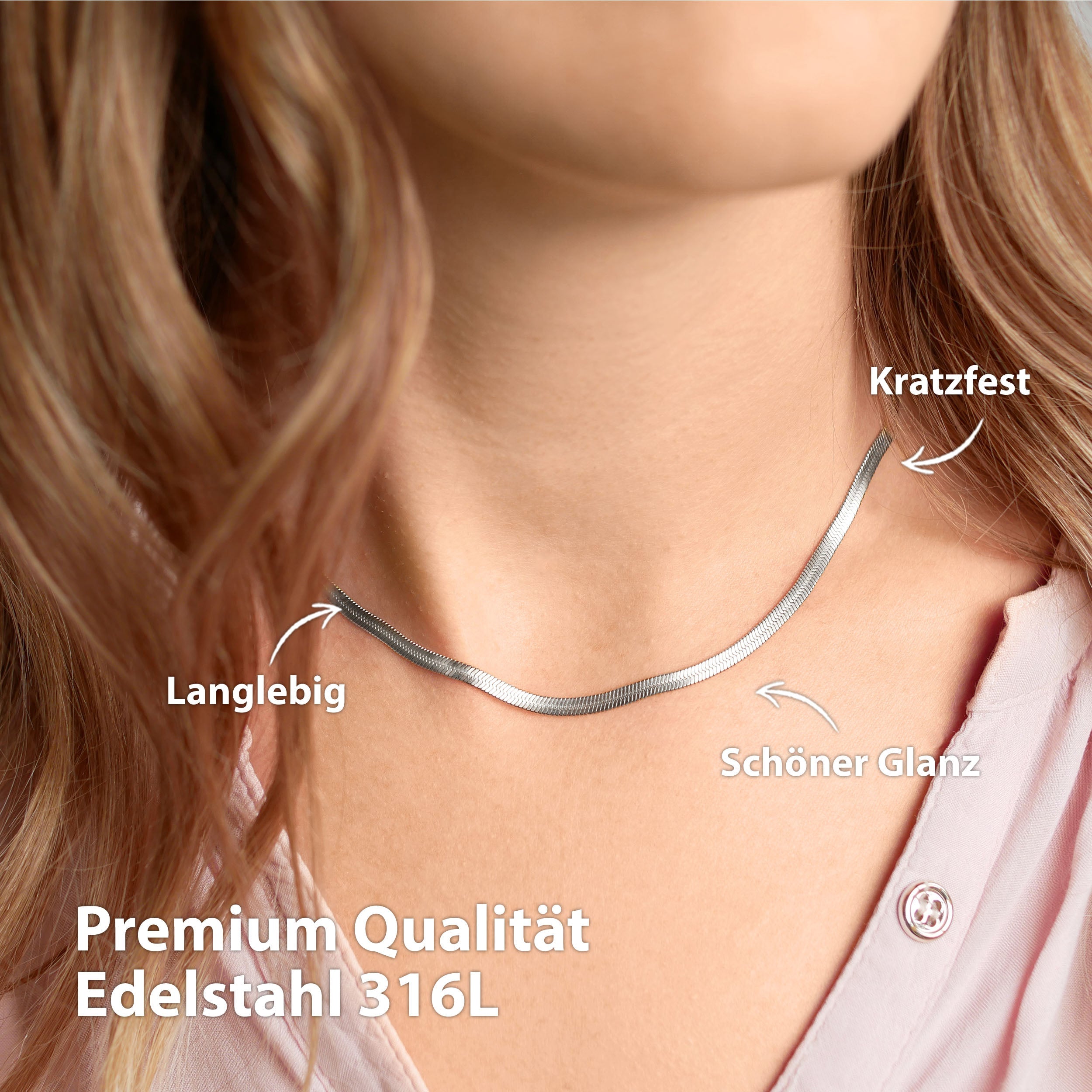 BonnySnake Schlangenkette Silber
