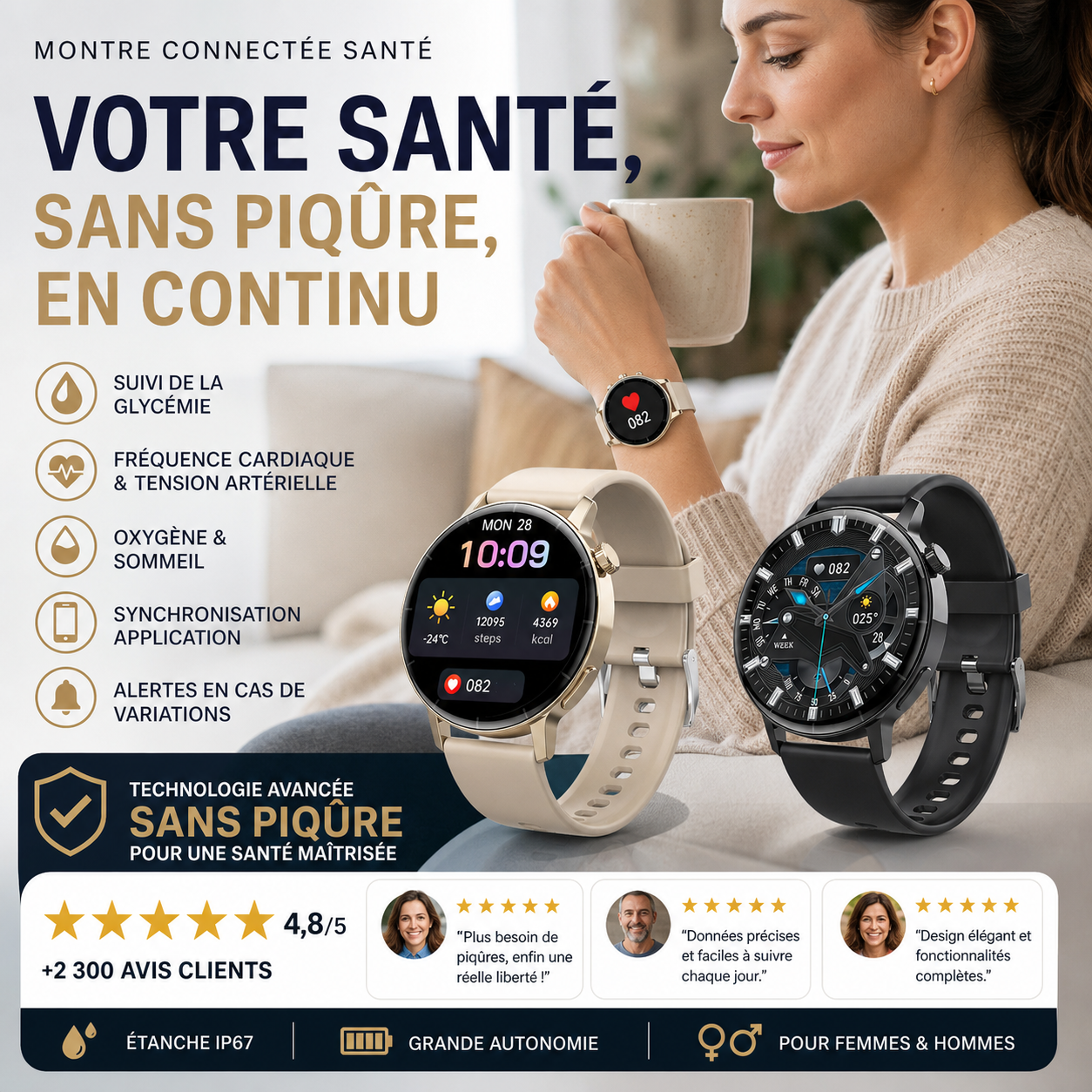 VELTOR™ | Montre Connectée Intelligente