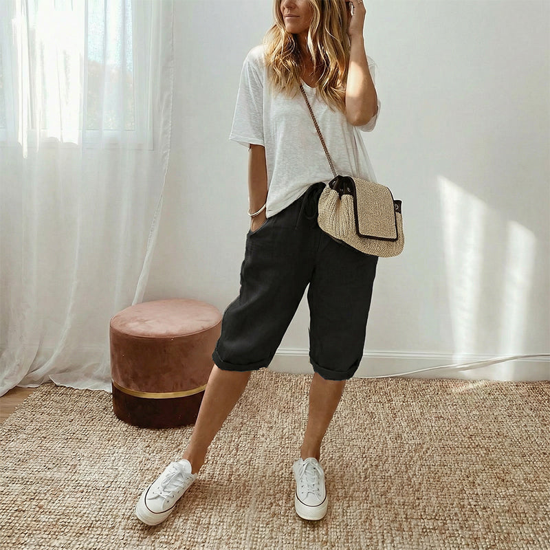Lina – Luftige Komfort-Caprihose