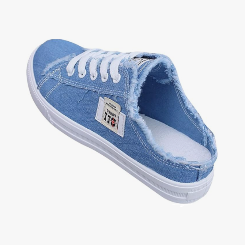 Livia - Mules Sneakers aus Denim