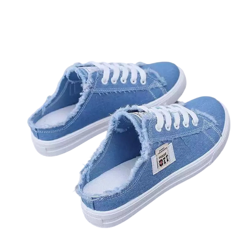 Livia - Mules Sneakers aus Denim
