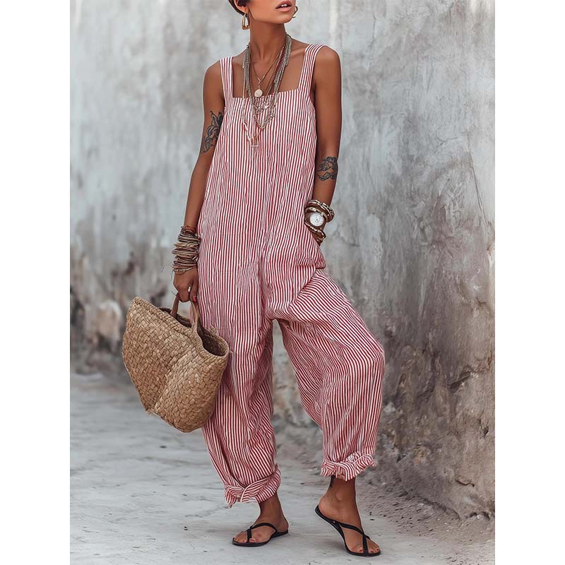 Marena™ | Luftiger Streifen-Jumpsuit