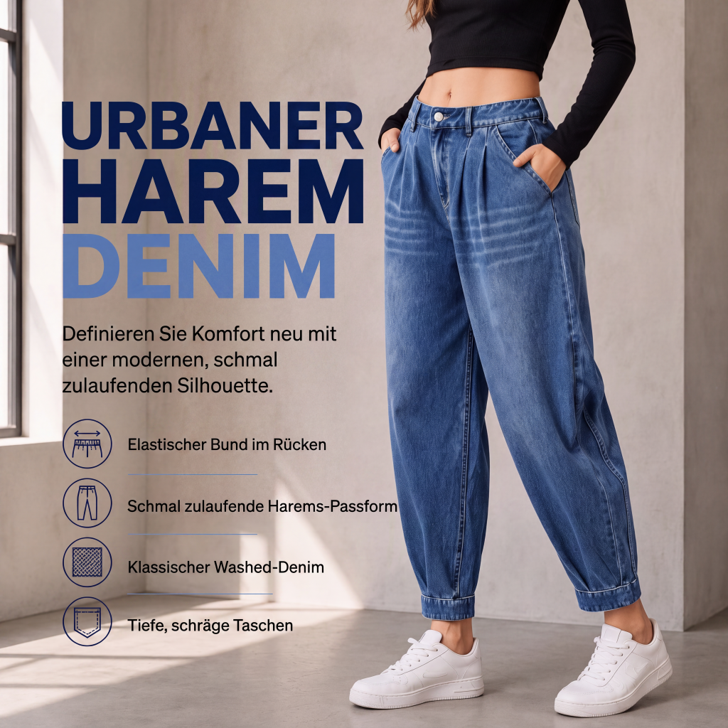 Norelia™ – High-Waist Harem Jeans