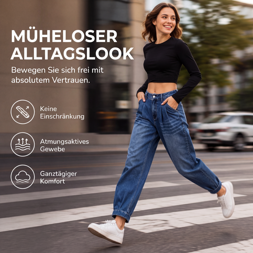 Norelia™ – High-Waist Harem Jeans