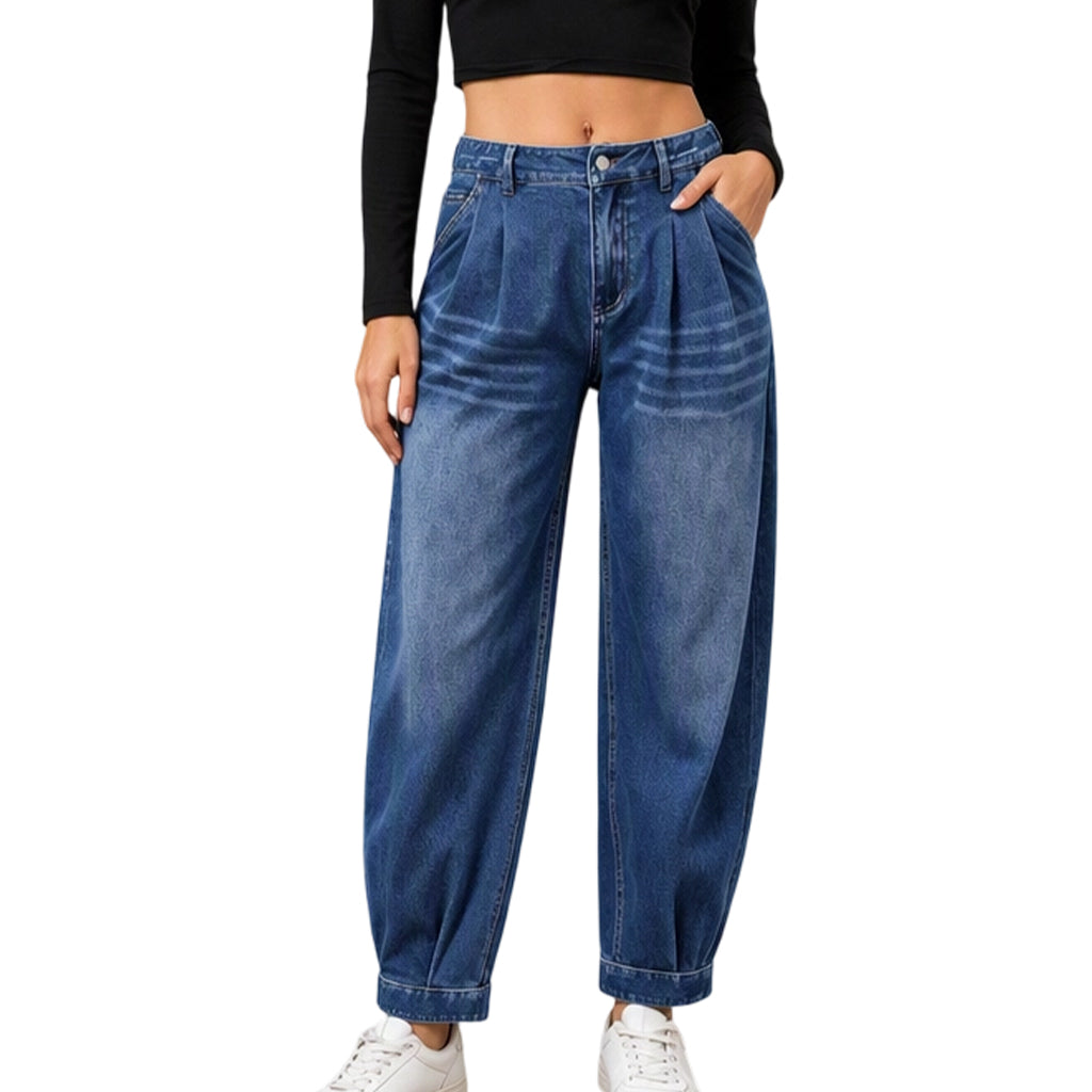 Norelia™ – High-Waist Harem Jeans
