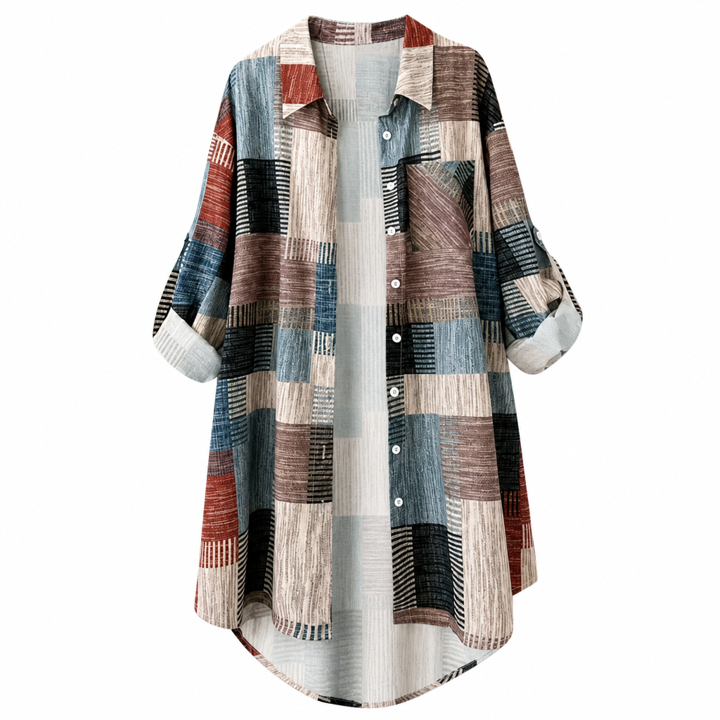 Leni™ | Luftige Karierte Overshirt