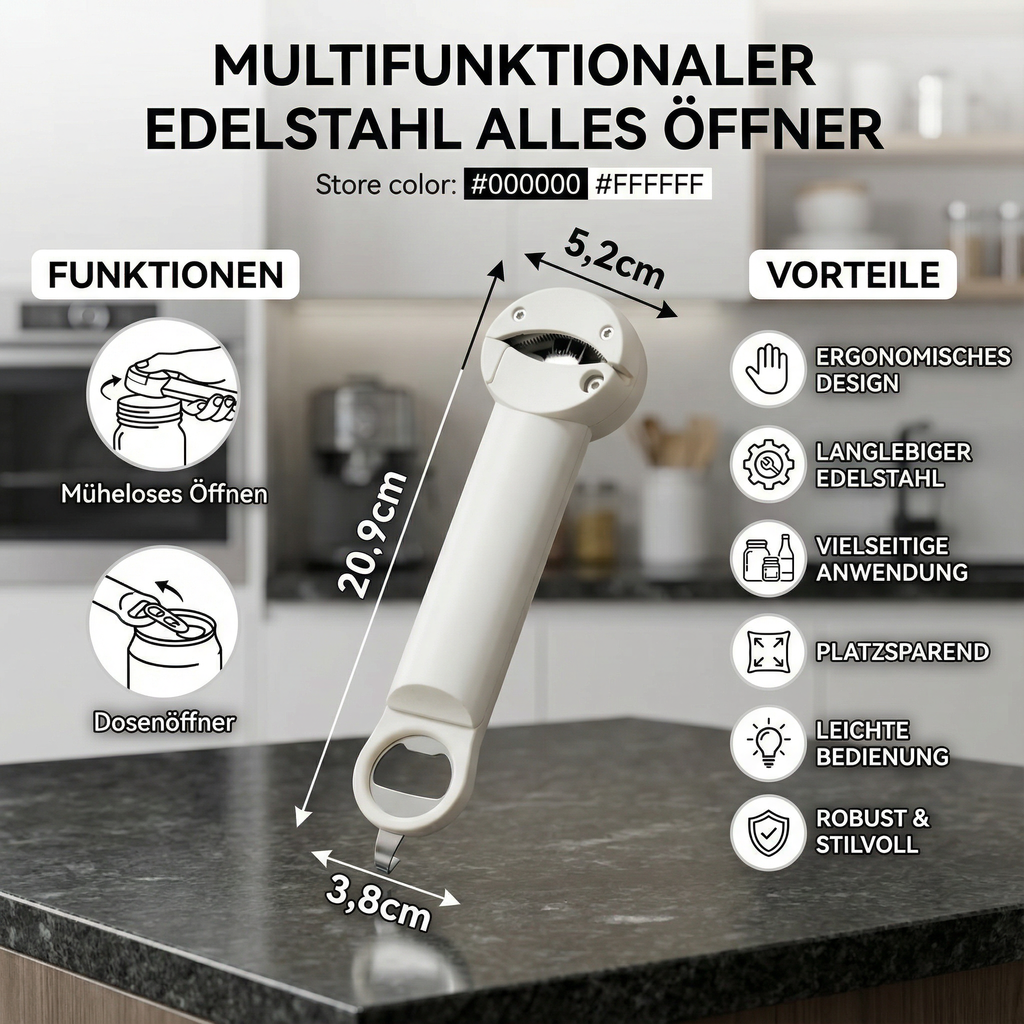 KraftSpar™ Glas- & Flaschenöffner