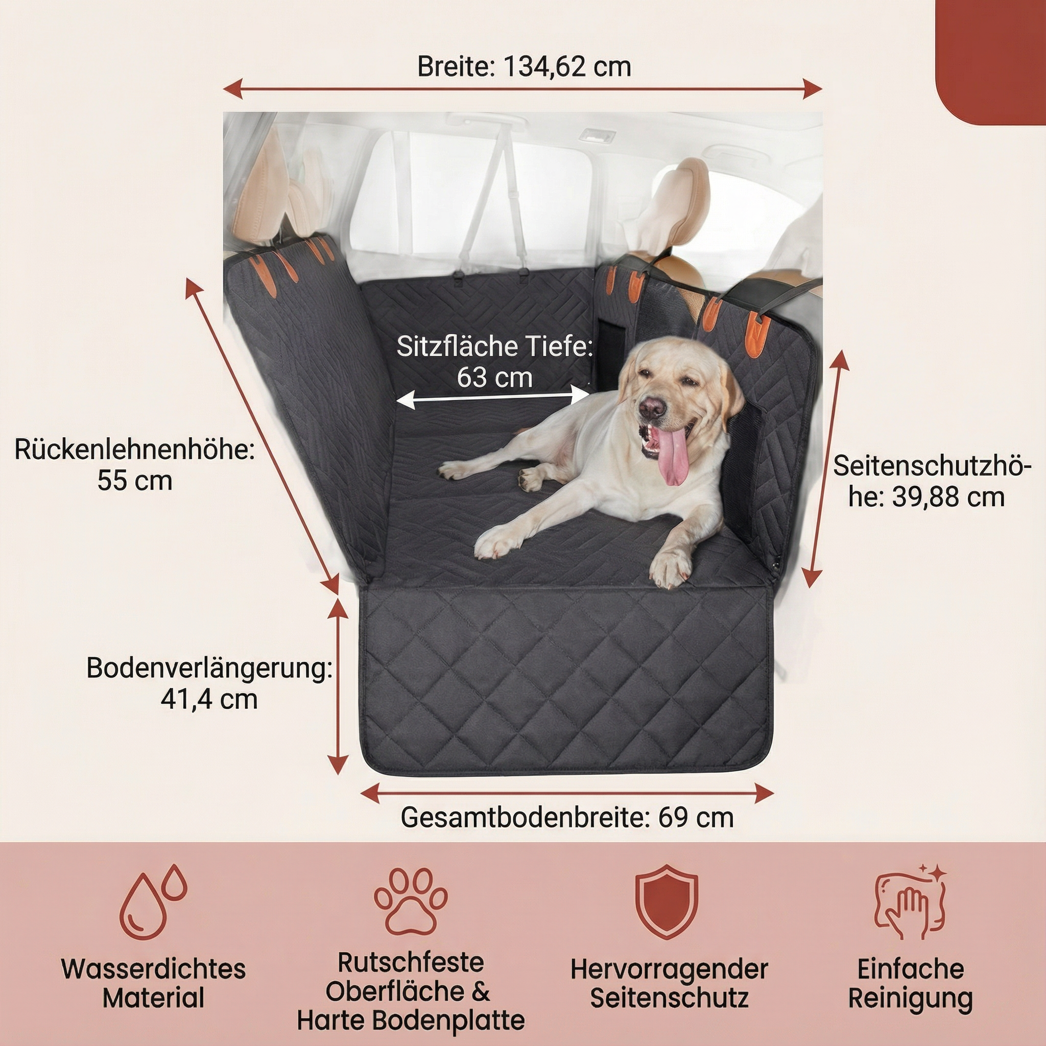 Hundesitzschutz Premium